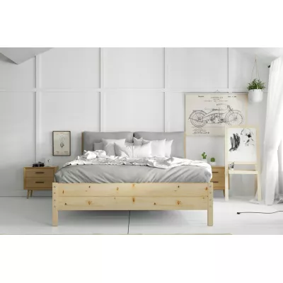 Manželská posteľ 180x200 FALLON s matracom - borovica