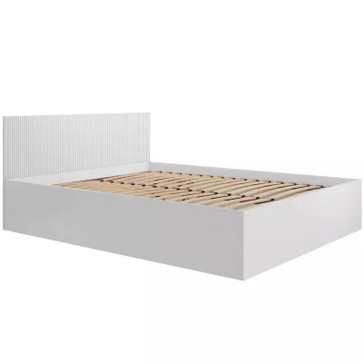 Manželská posteľ s úložným priestorom 160x200 TABORO - biela