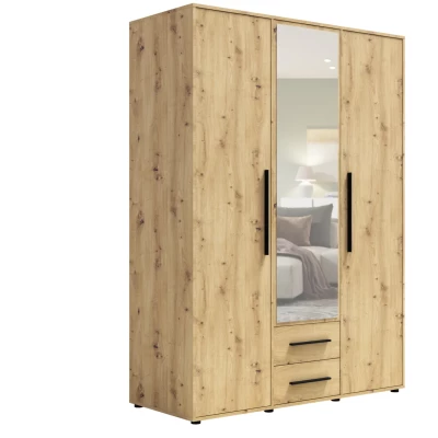 Kombinovaná šatníková skriňa 150 cm ANDELINA - dub artisan