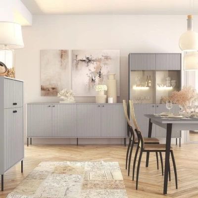 Jedálenský rozkladací 180(220)x90 stôl MALAMBO - šedý