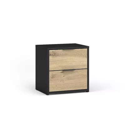 Set 2x nočný stolík SALAMINA - dub artisan / čierny grafitový