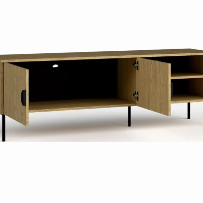 Televízny stolík 160 cm MOSQURA - baltský dub