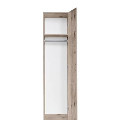 Úzka šatníková skriňa 45 cm FUNZA 1 - dub wellington
