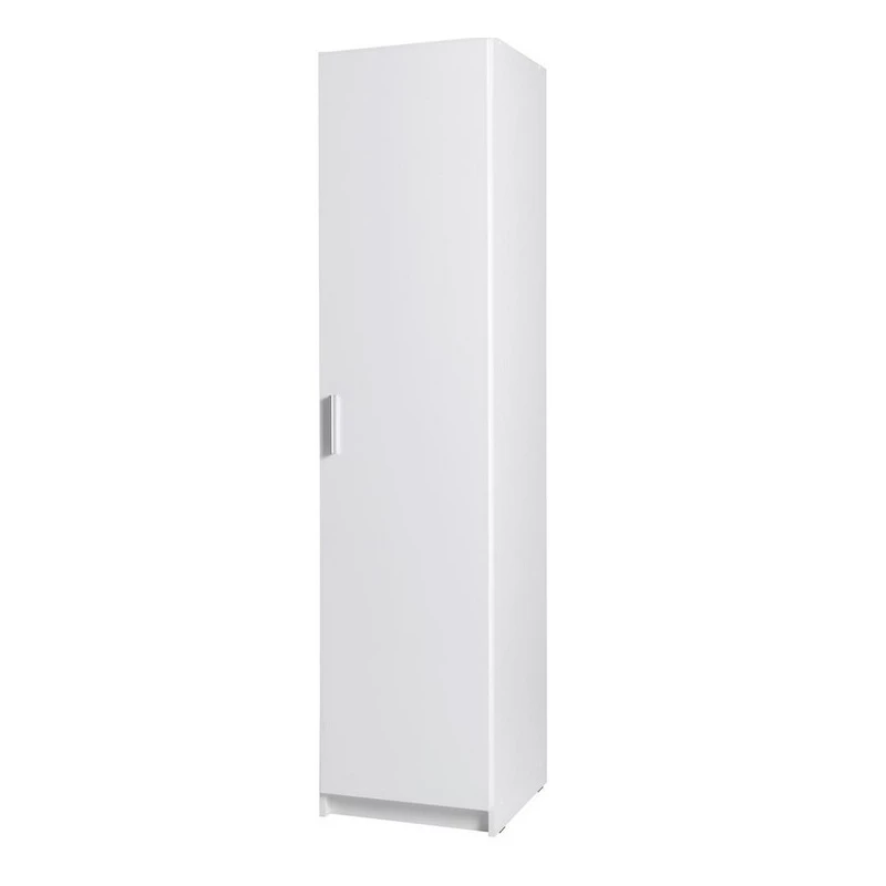 Úzka šatníková skriňa 45 cm FUNZA 1 - alpská biela / lesklá biela