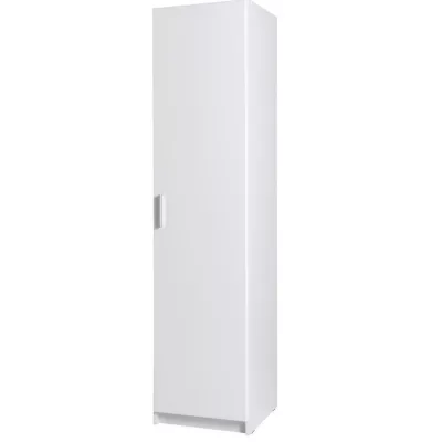 Úzka šatníková skriňa 45 cm FUNZA 1 - alpská biela / lesklá biela
