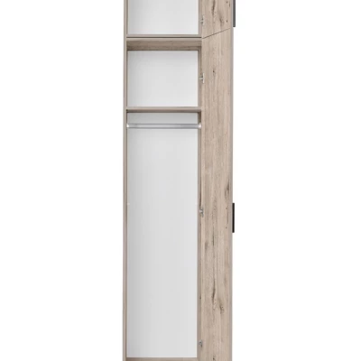 Nadstavba na úzku šatníkovú skriňu 45 cm FUNZA 1 - dub wellington