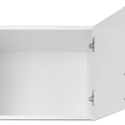 Nadstavba na úzku šatníkovú skriňu 45 cm FUNZA 1 - alpská biela / lesklá biela