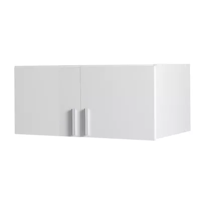 Nadstavba na šatníkovú skriňu 92 cm FUNZA 2 - alpská biela / lesklá biela