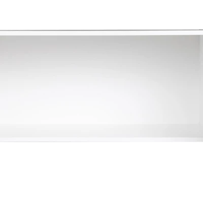 Nadstavba na šatníkovú skriňu 92 cm FUNZA 2 - alpská biela / lesklá biela