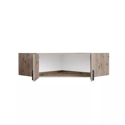 Nadstavba na rohovú šatníkovú skriňu 117 cm FUNZA 5 - dub wellington