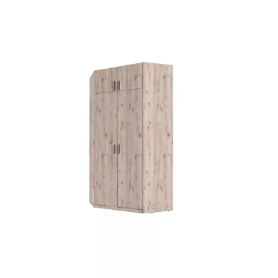 Nadstavba na rohovú šatníkovú skriňu 117 cm FUNZA 5 - dub wellington