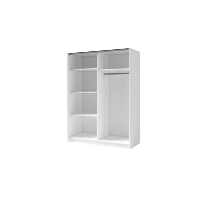 Šatníková skriňa so zrkadlom 150 cm BUGA - dub artisan / biela