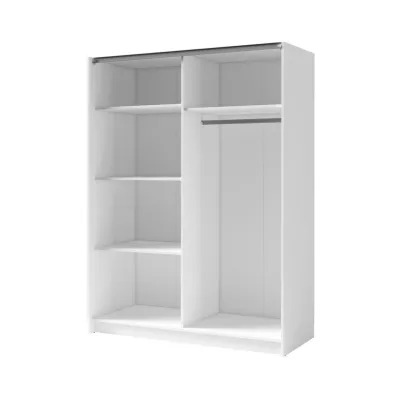 Vysoká šatníková skriňa 150 cm LORICA - biela