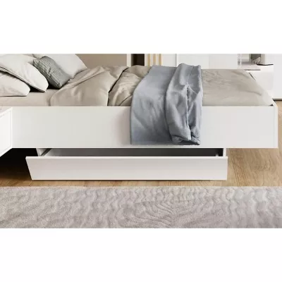 Set 2x šuplík k posteli TURBO - biely