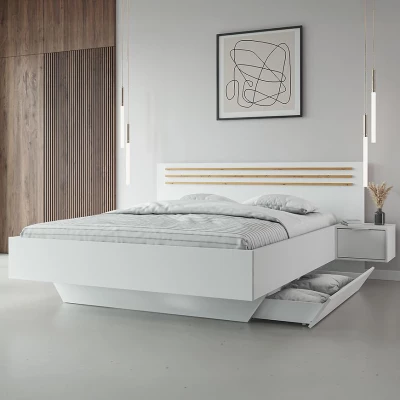 Set 2x šuplík k posteli TURBO - biely