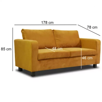 Sedacia zostava CRISTALINA - žltá