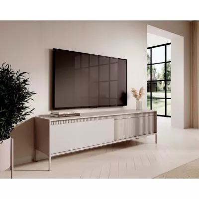 Široký TV stolík 187 cm MOULTON - béžový