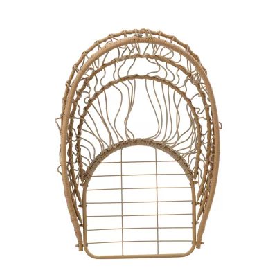 Skladacie záhradné hojdacie kreslo LAMBROS - hnedé / čierne / šedé