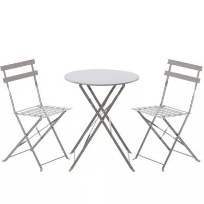Set záhradného nábytku DALINDA - svetlo šedý