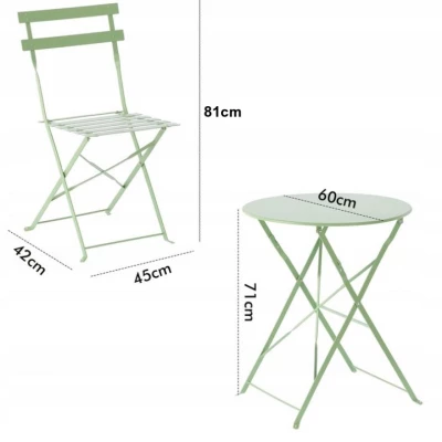 Set záhradného nábytku DALINDA - svetlo šedý