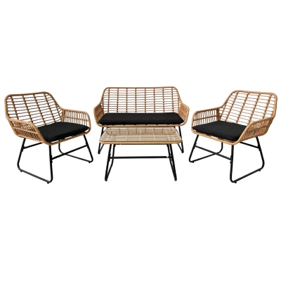 Veľký záhradný set CHANEL - hnedý / čierny Veľký záhradný set CHANEL - hnedý / čierny