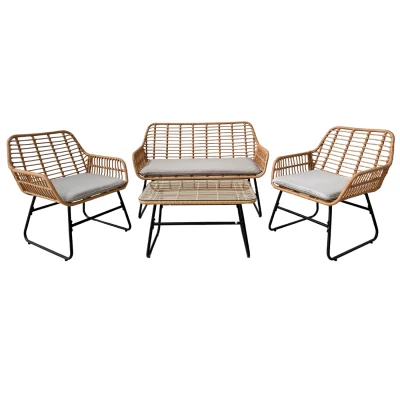 Veľký záhradný set CHANEL - hnedý / čierny / šedý Veľký záhradný set CHANEL - hnedý / čierny / šedý