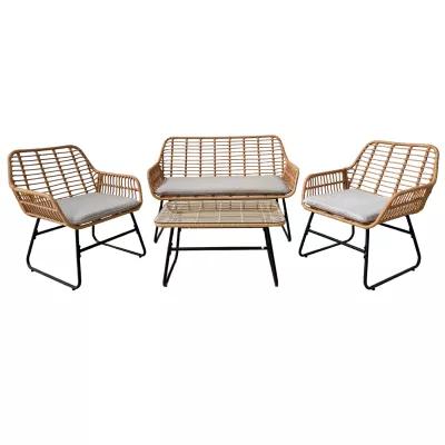 Veľký záhradný set CHANEL - hnedý / čierny / šedý