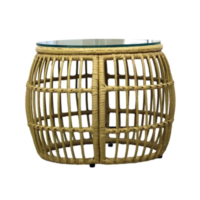 Zostava záhradného nábytku CHANEL - hnedá / čierna / šedá Zostava záhradného nábytku CHANEL - hnedá / čierna / šedá