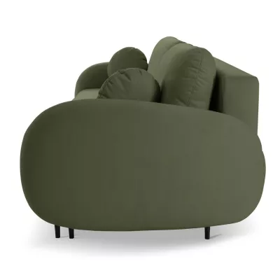 Rozkladací dvojsedák s úložným priestorom MORDEN - khaki