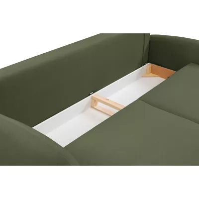 Rozkladací dvojsedák s úložným priestorom MORDEN - khaki