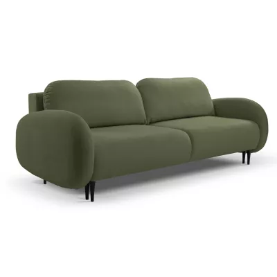 Rozkladací dvojsedák s úložným priestorom MORDEN - khaki