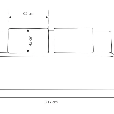 Rozkladacia dvojmiestna pohovka OSHAWA - béžová 1