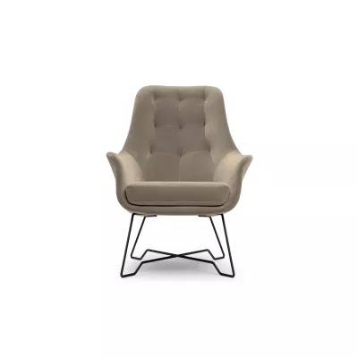 Čalúnené konferenčné kreslo GANDER - taupe