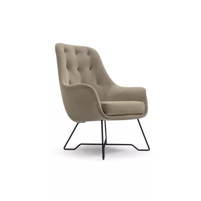 Čalúnené konferenčné kreslo GANDER - taupe