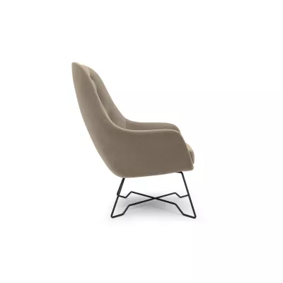 Čalúnené konferenčné kreslo GANDER - taupe