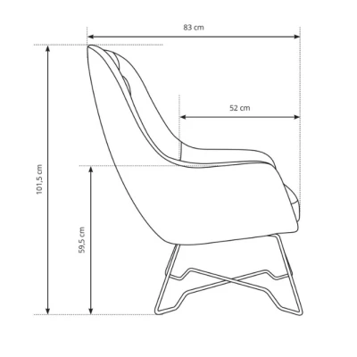 Čalúnené konferenčné kreslo GANDER - zelené 1