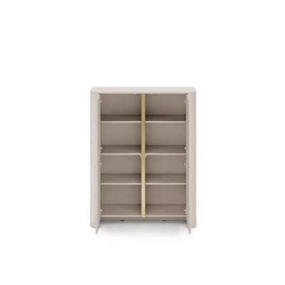 Vysoká komoda BETTY - kašmír / zlatá