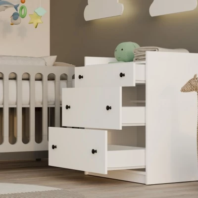 Prebaľovacia komoda ZAREEN - biela