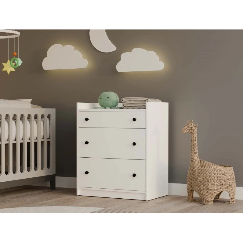 Prebaľovacia komoda ZAREEN - biela