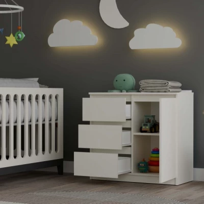 Úzka kombinovaná komoda ELBE - kašmír