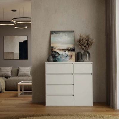 Komoda so šuplíkmi ELBE - biela