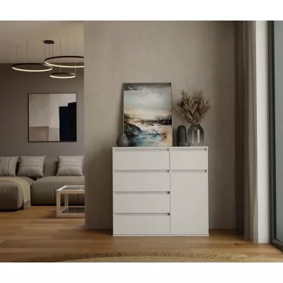 Komoda so šuplíkmi ELBE - biela