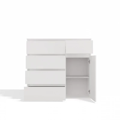 Komoda so šuplíkmi ELBE - biela