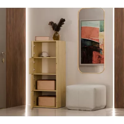 Úzka komoda s dvierkami ATALLA - dub artisan