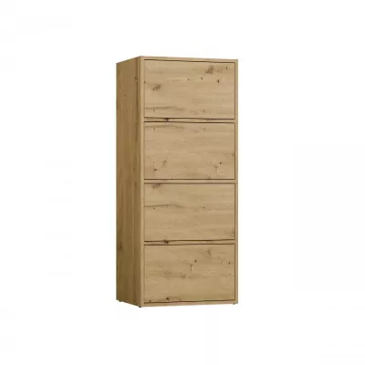 Úzka komoda s dvierkami ATALLA - dub artisan