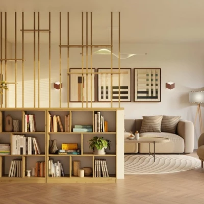 Policový regál AIVO - dub artisan