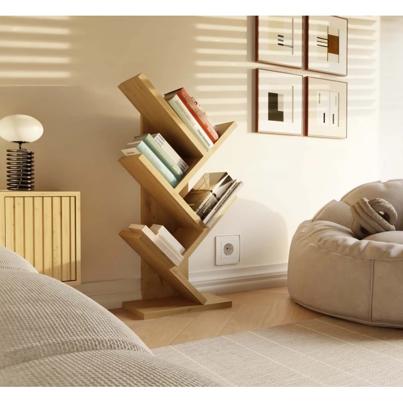 Knižnica VEIKO MINI - dub artisan