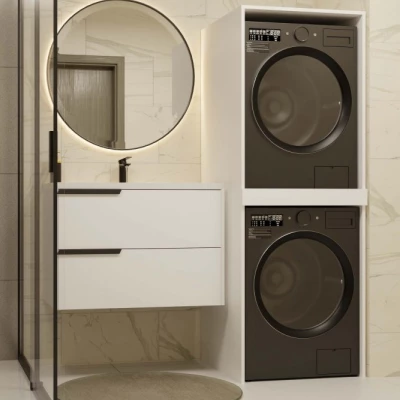 Skrinka na práčku a sušičku MARGO - biela