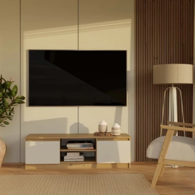 Stolík pod televízor SABA 1 - dub artisan / kašmír