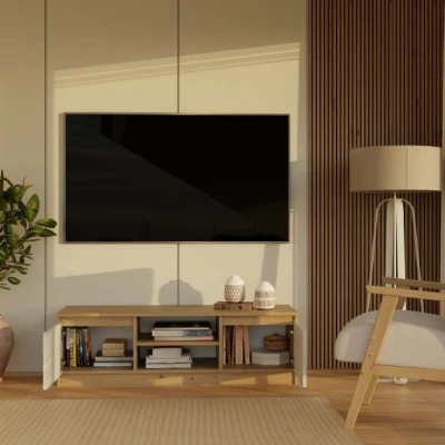 Stolík pod televízor SABA 1 - dub artisan / kašmír